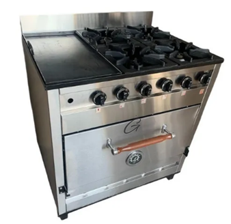 Cocina Industrial Pevi 4h + Plancha 85 Cm