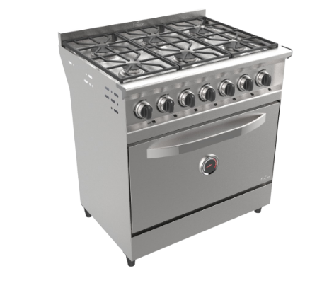 Cocina Industrial Fornax 82 Cm Eco 6h  Puerta Acero