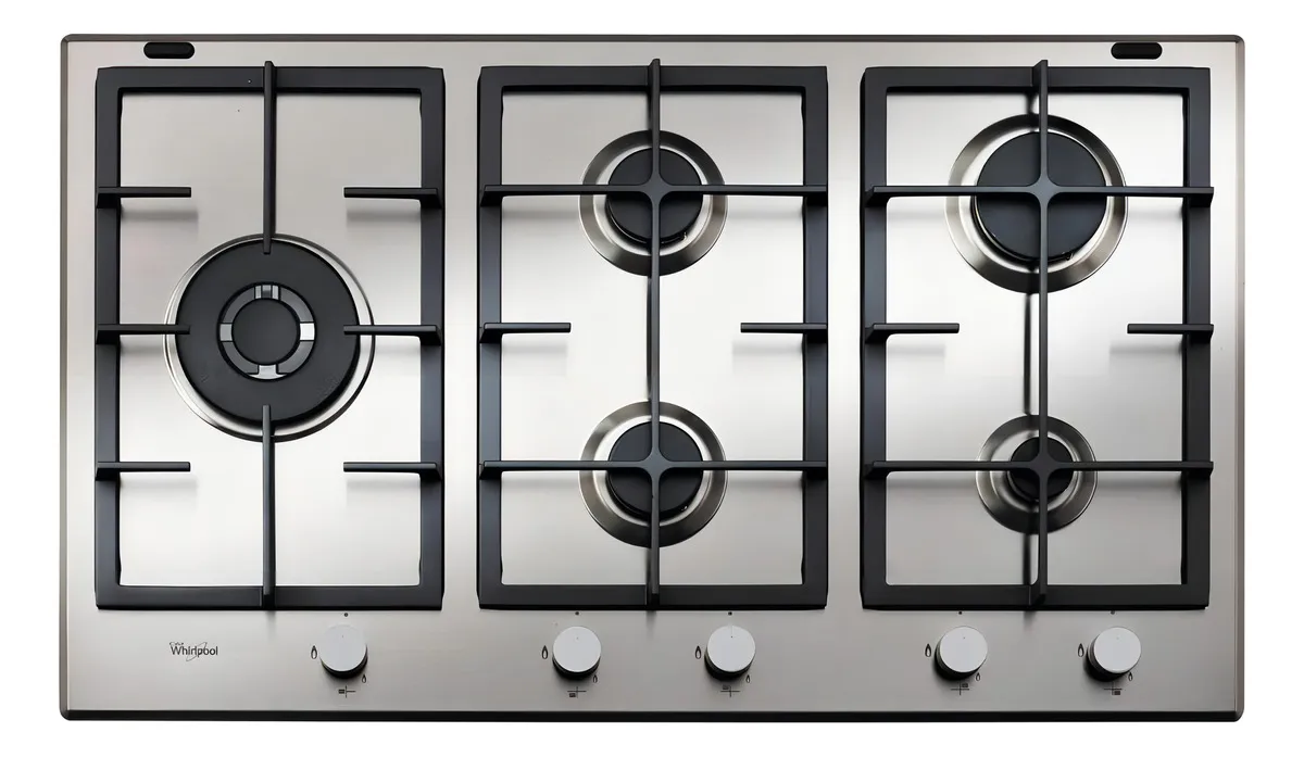Anafe Empotrable Whirlpool Multigas Inox 90 Cm Color Inoxidable