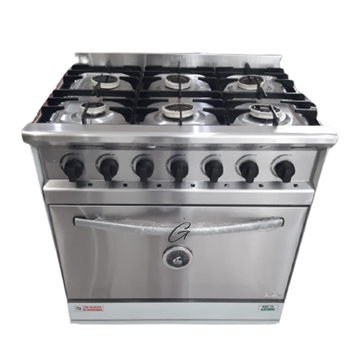 Cocina Industrial Fornax 82 Cm Versatil Fit 6h  Puerta Acero