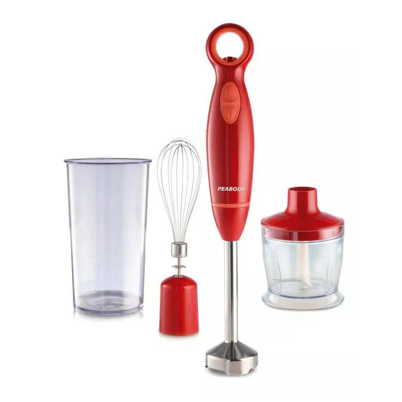 Licuadora Mixer De Mano Peabody Roja 600w Pe-lma323r