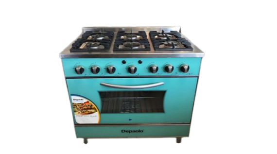 Cocina Industrial 6h 90 Cm Turquesa Depaolo